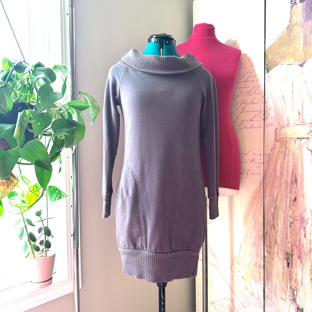 Lush & Plush gray cozy dress